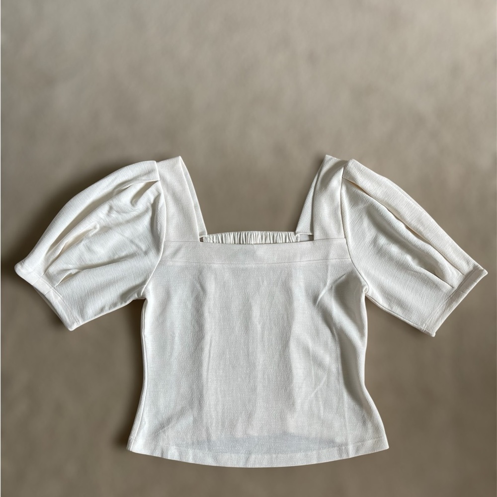 Banana Republic Cream Puff Sleeve Blouse